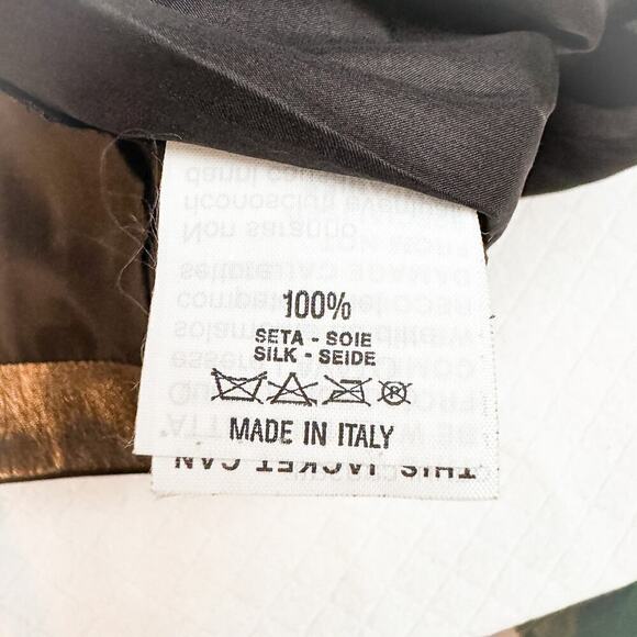 Luca Luca Black 100% Italian Leather Mini Skirt Pencil Size 6 - Picture 5 of 6